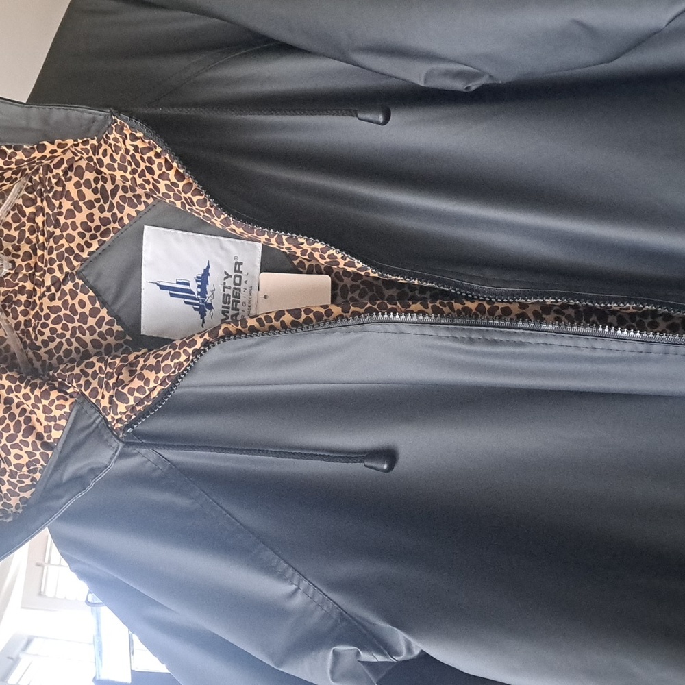 Misty Harbor Hooded Leopard Print Lined Coat